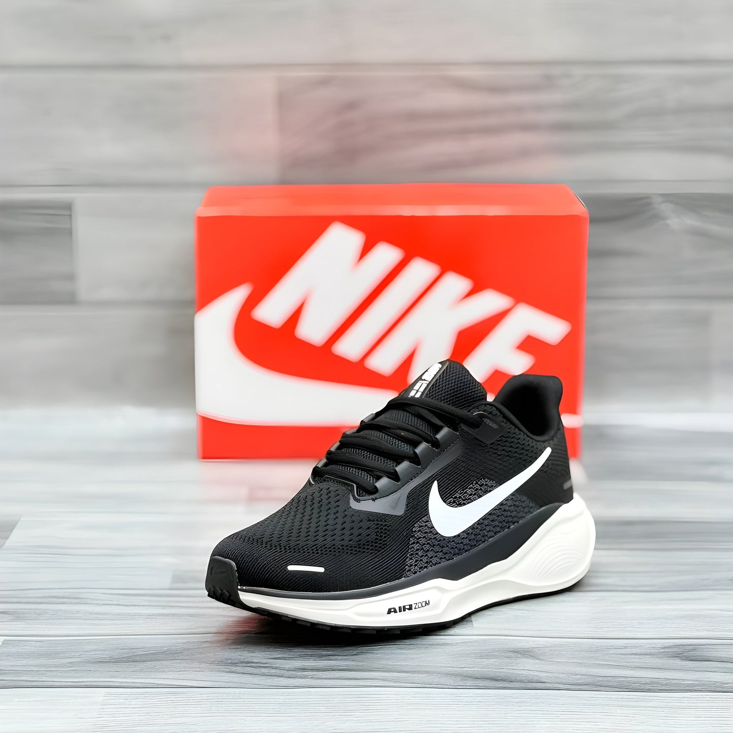 Air Zoom Runner React Black Men's Comfortable